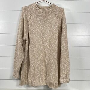 LL Bean Sweater Womens 3XL Plus Size Pullover Chunky Knit Long Sleeve
